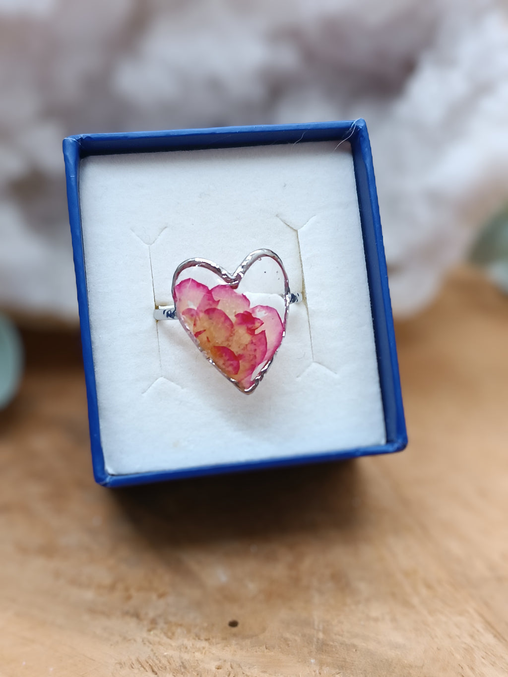 Bague Résine & Fleurs Séchées