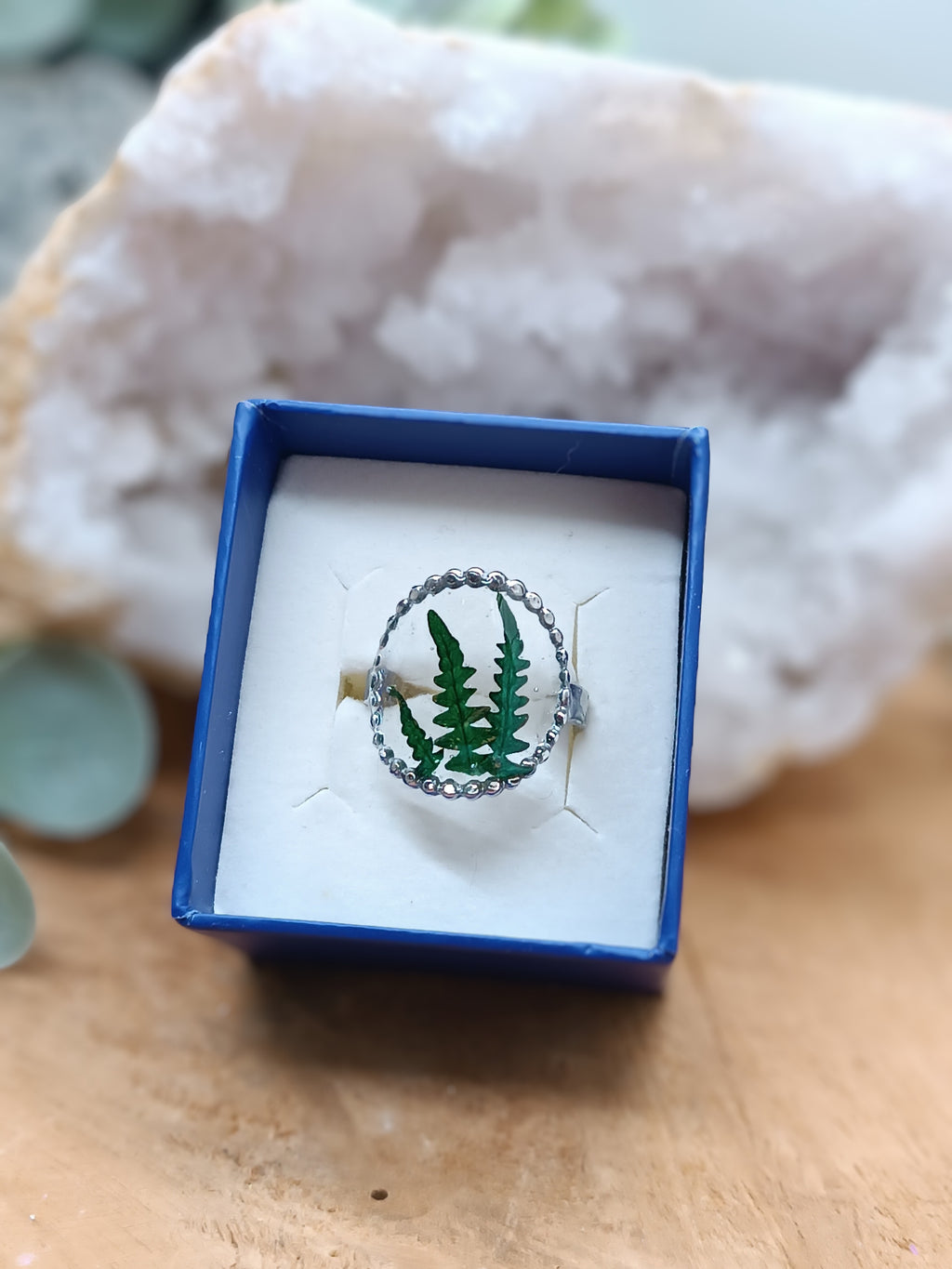 Bague Résine & Fleurs Séchées