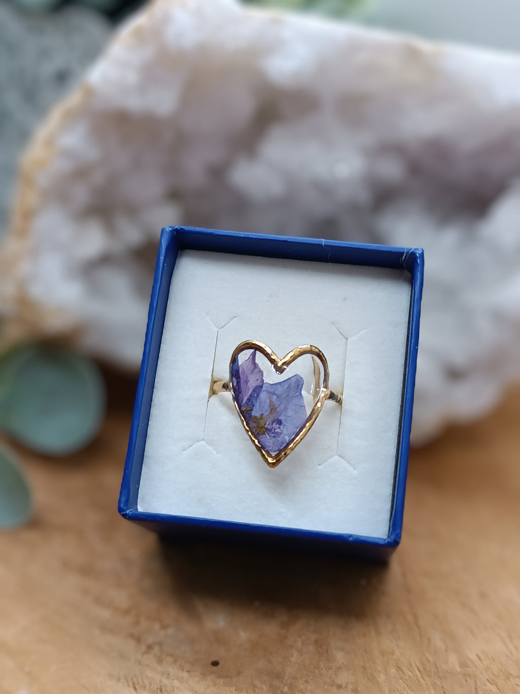 Bague Résine & Fleurs Séchées