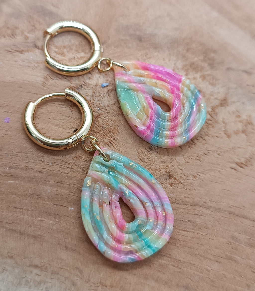 Mini créoles Rainbow Loop