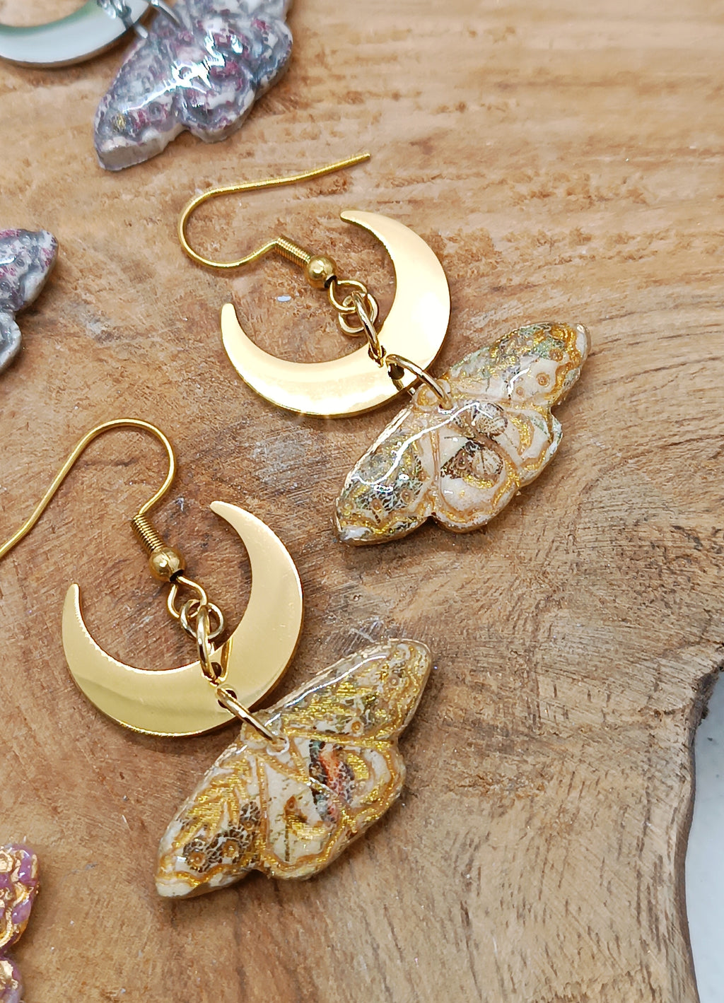 Boucles d'oreilles Máni Moth