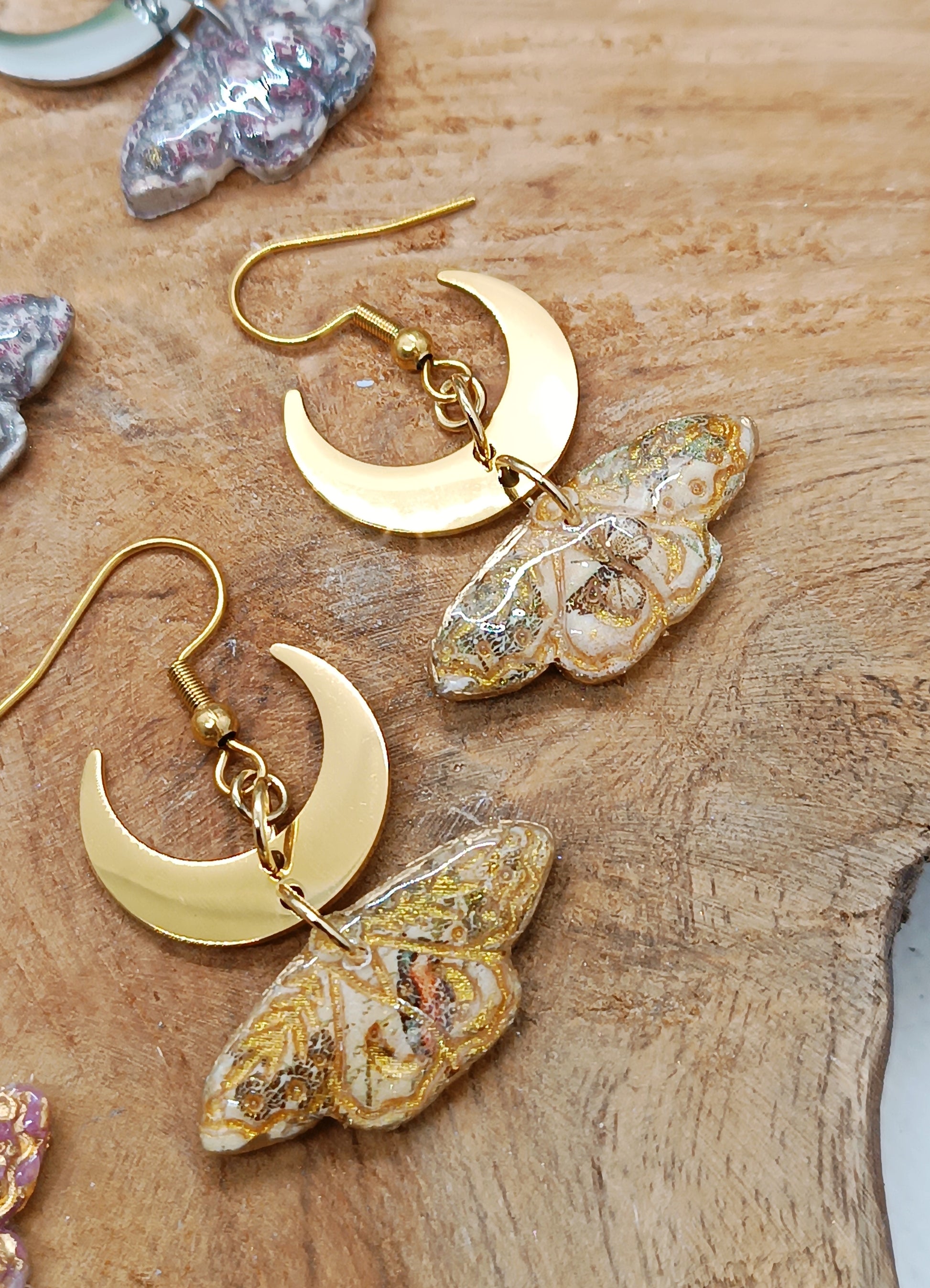 Boucles d'oreilles Máni Moth