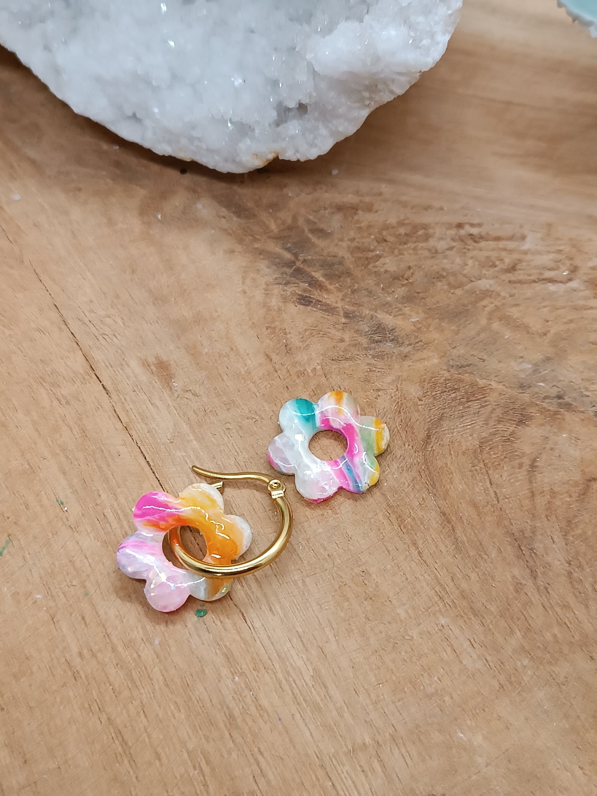 Mini Créoles Flower XL