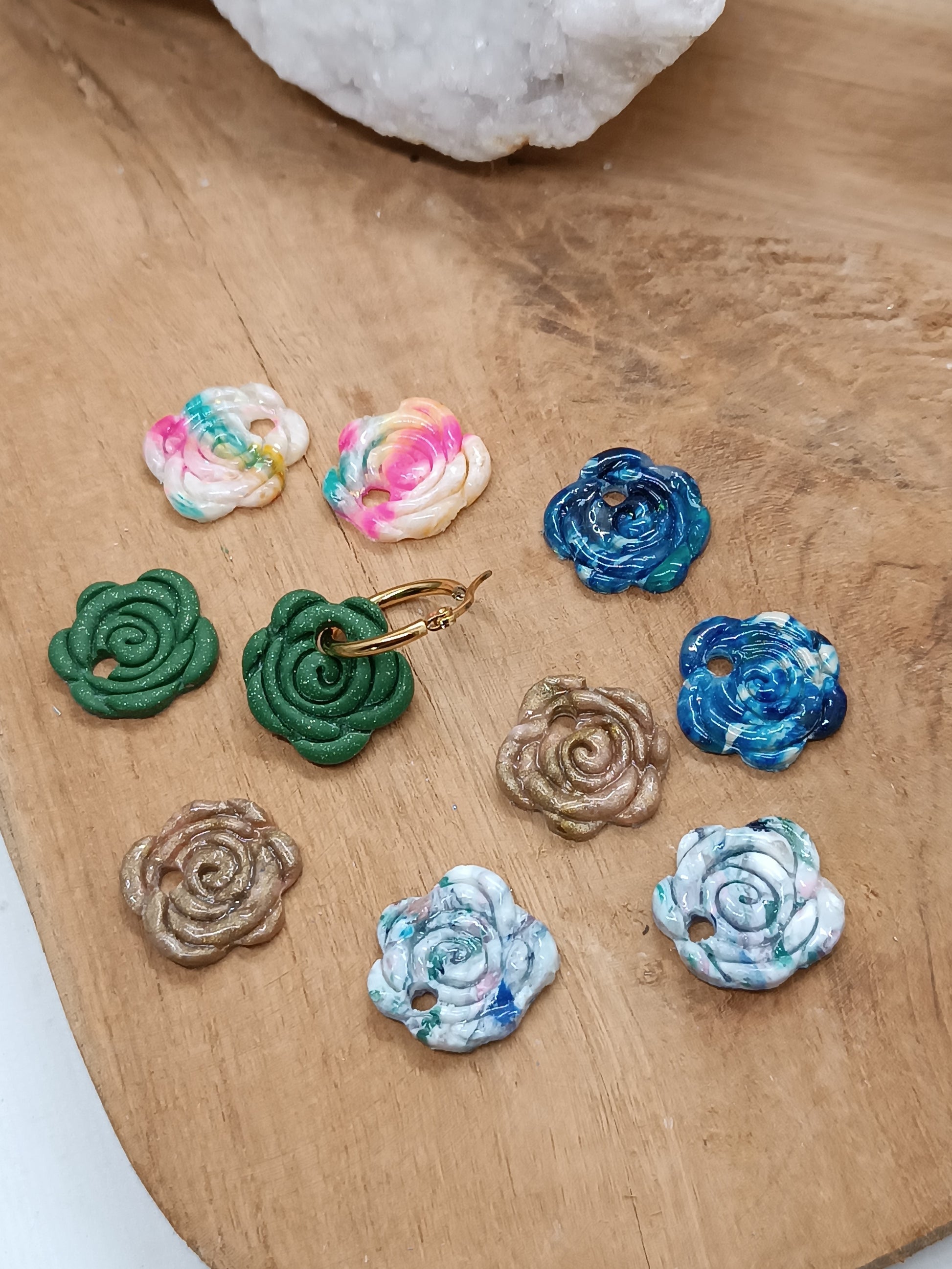 Mini Créoles Roses