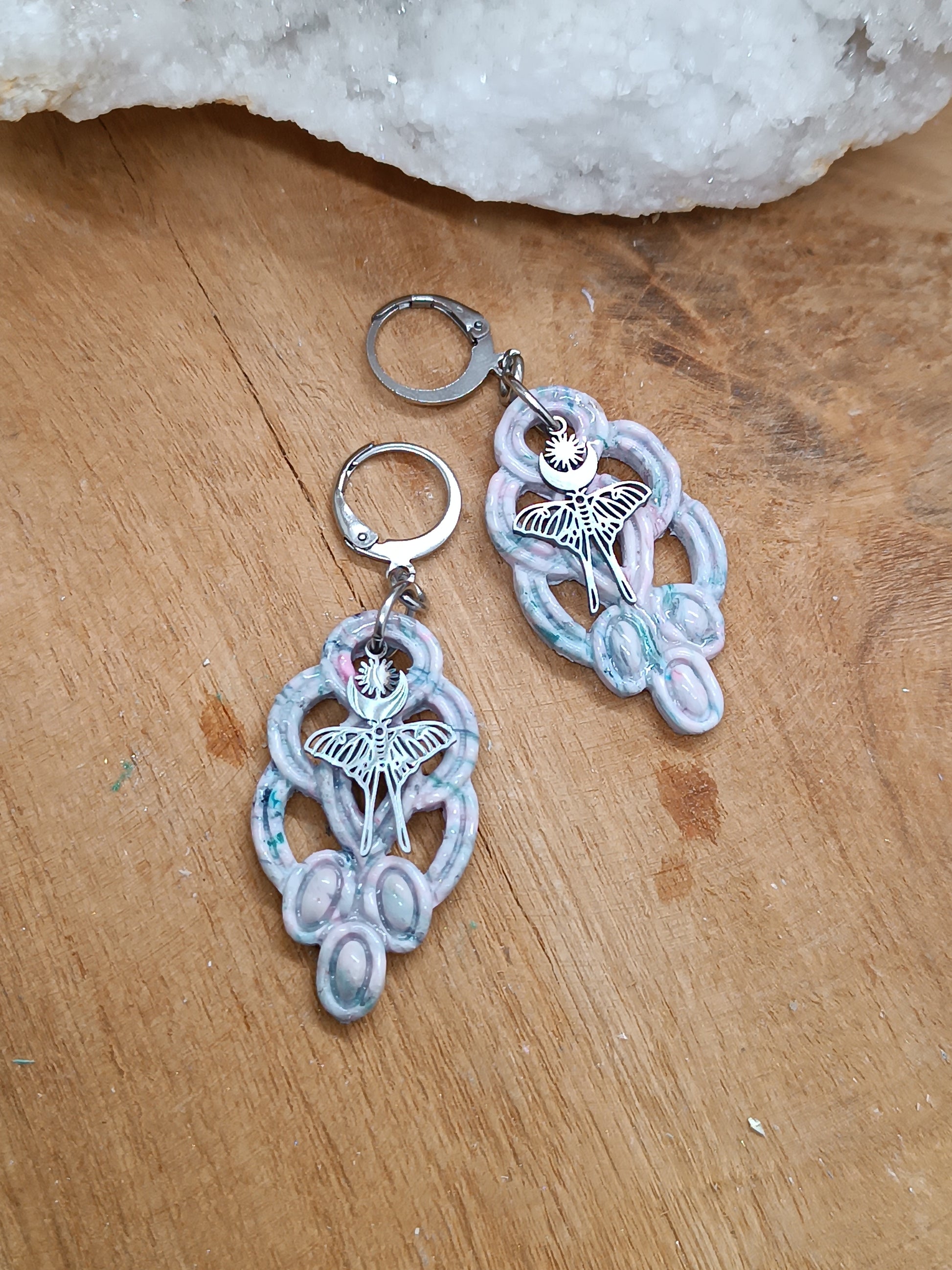 Boucles d'oreilles Calamus Moth