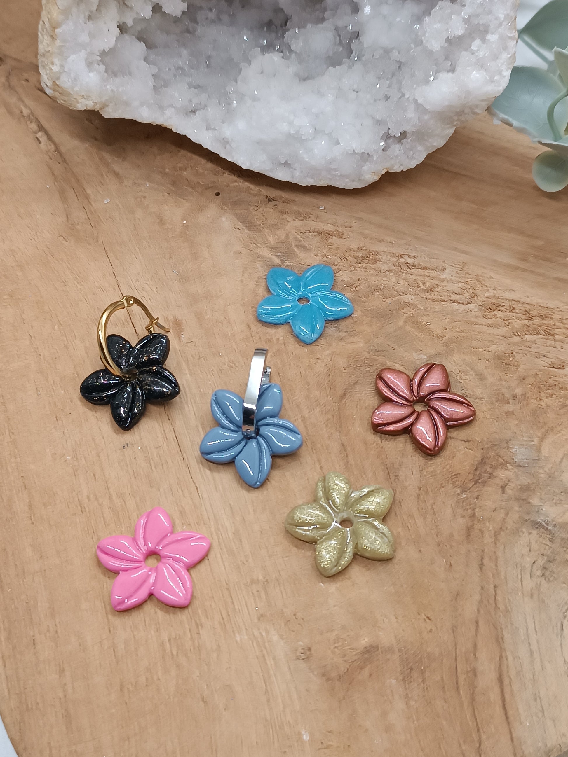 Mini créoles Frangipanier