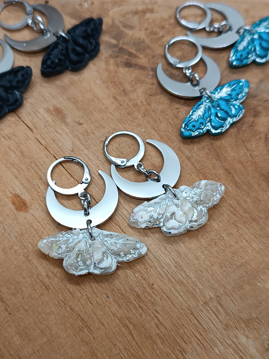 Boucles d'oreilles Máni Moth