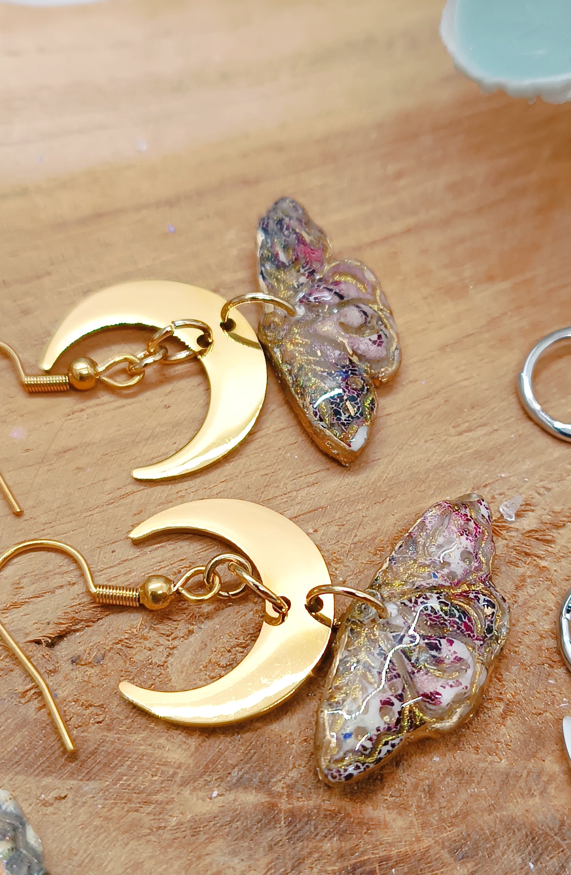 Boucles d'oreilles Máni Moth