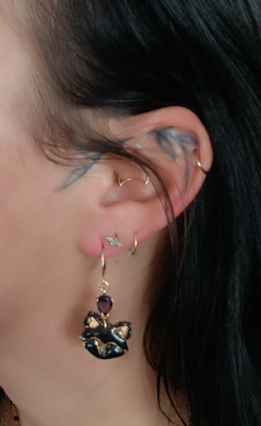 Boucles d'oreilles Goupil