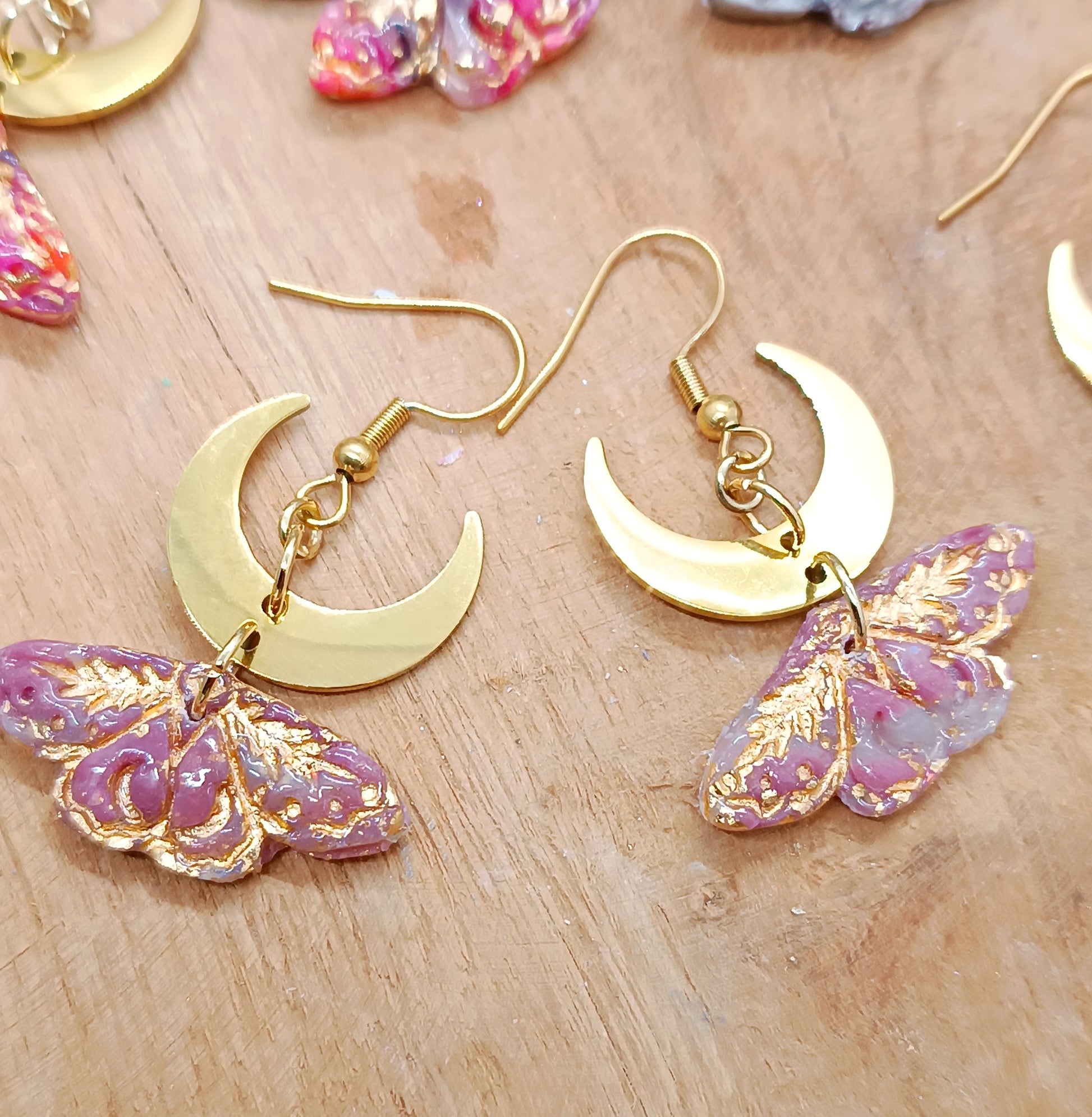 Boucles d'oreilles Máni Moth