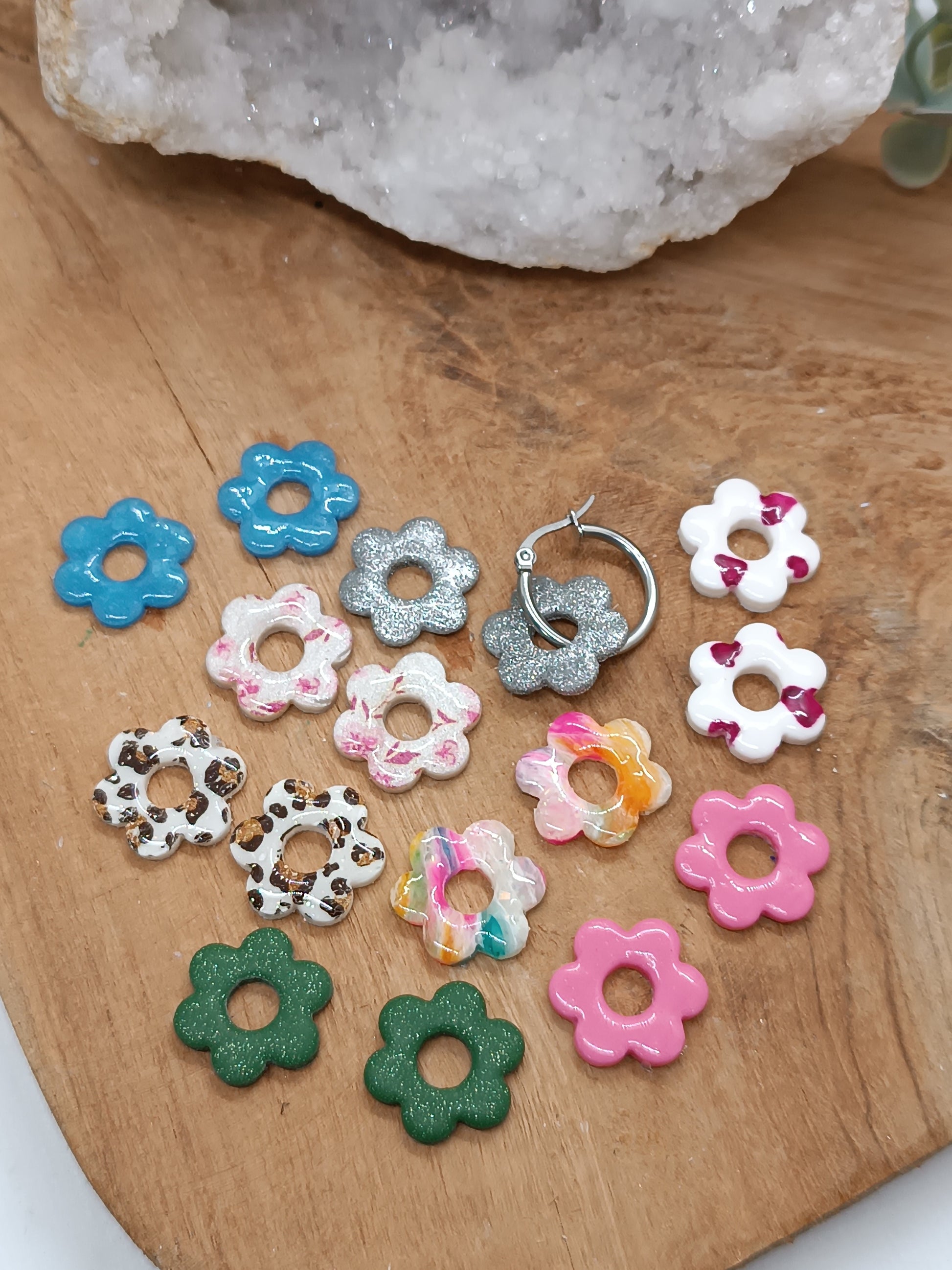 Mini Créoles Flower XL