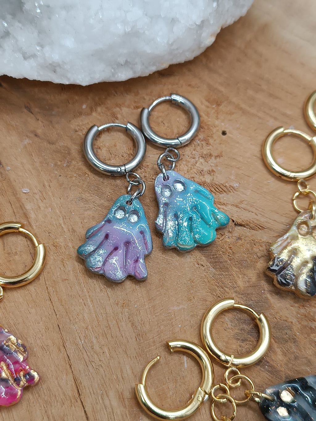 Mini créoles Ghosts