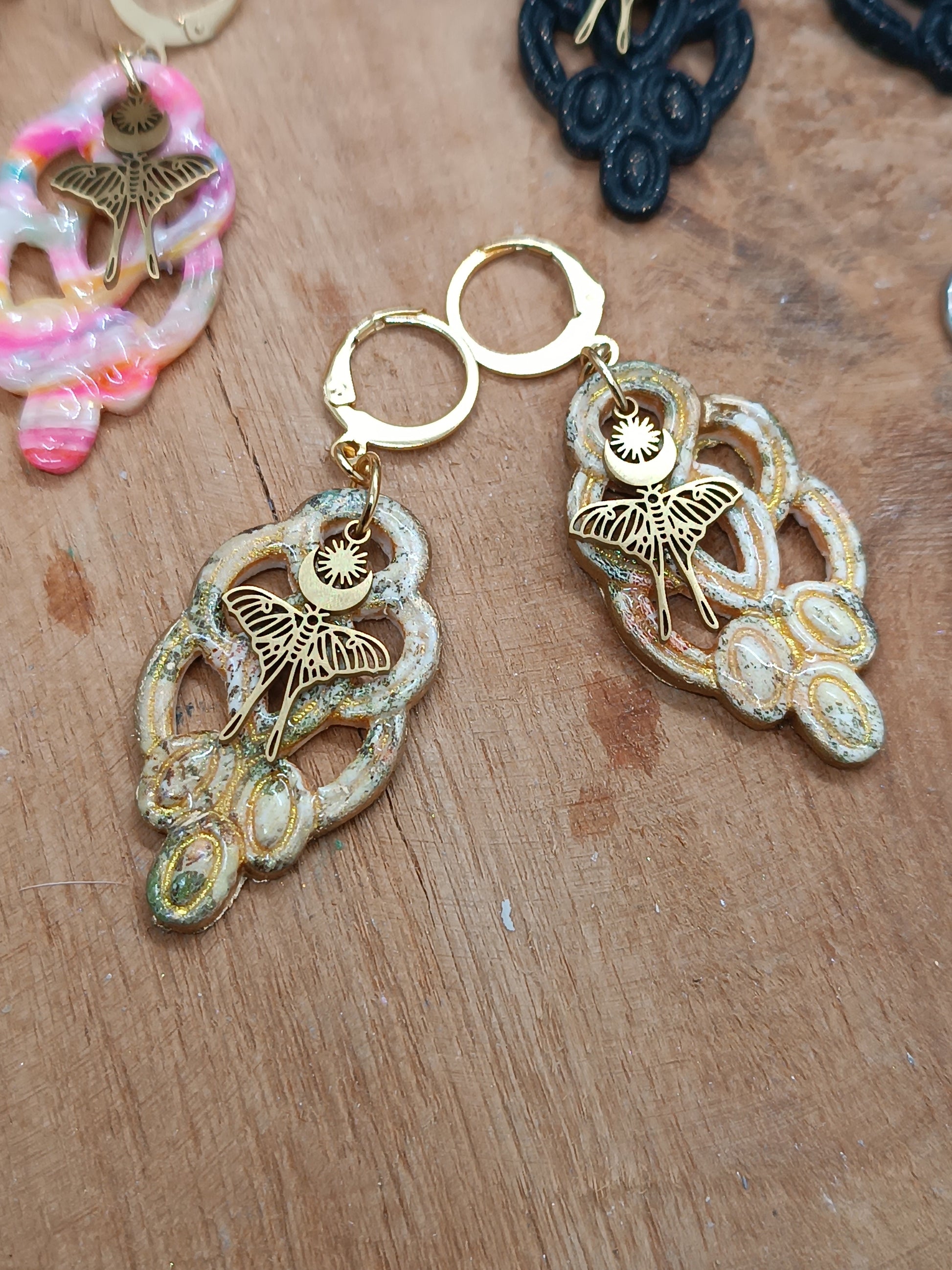 Boucles d'oreilles Calamus Moth