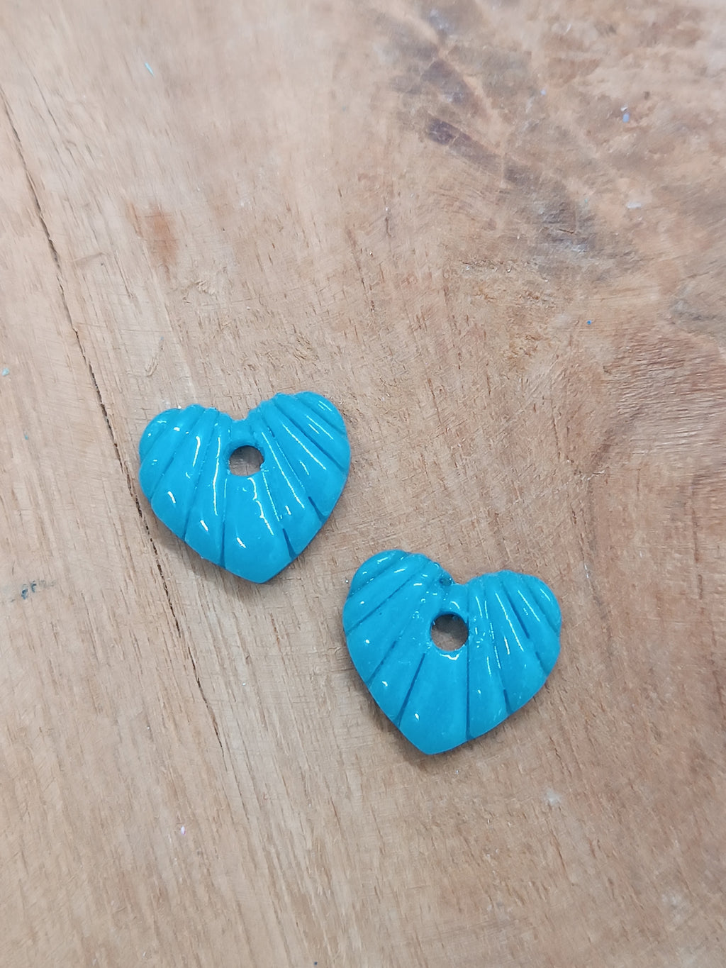 Mini créoles Cœur Rainurés