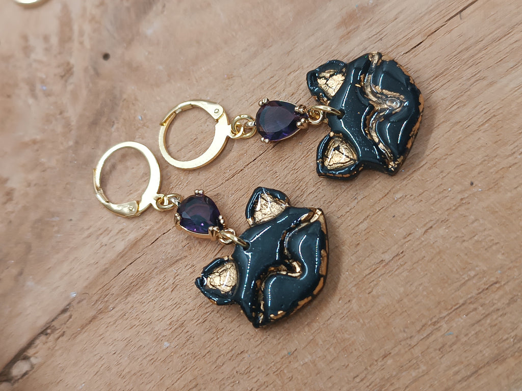 Boucles d'oreilles Goupil