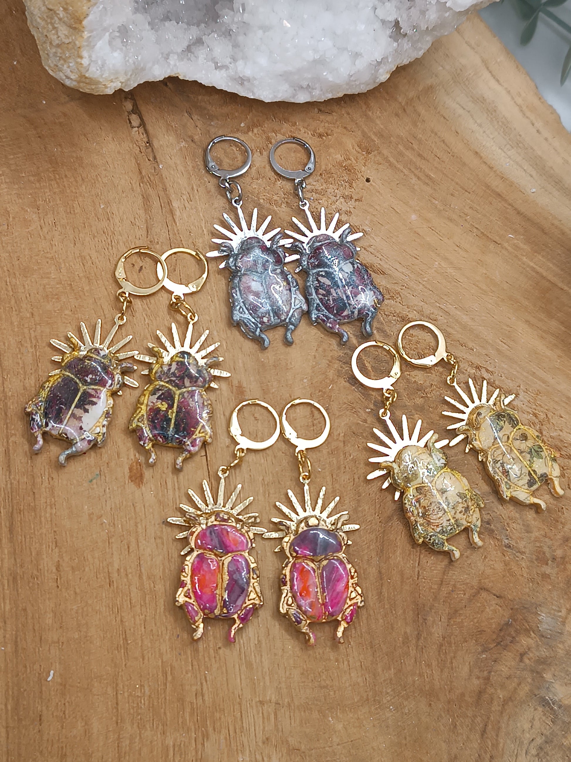 Boucles d'oreilles Khépri