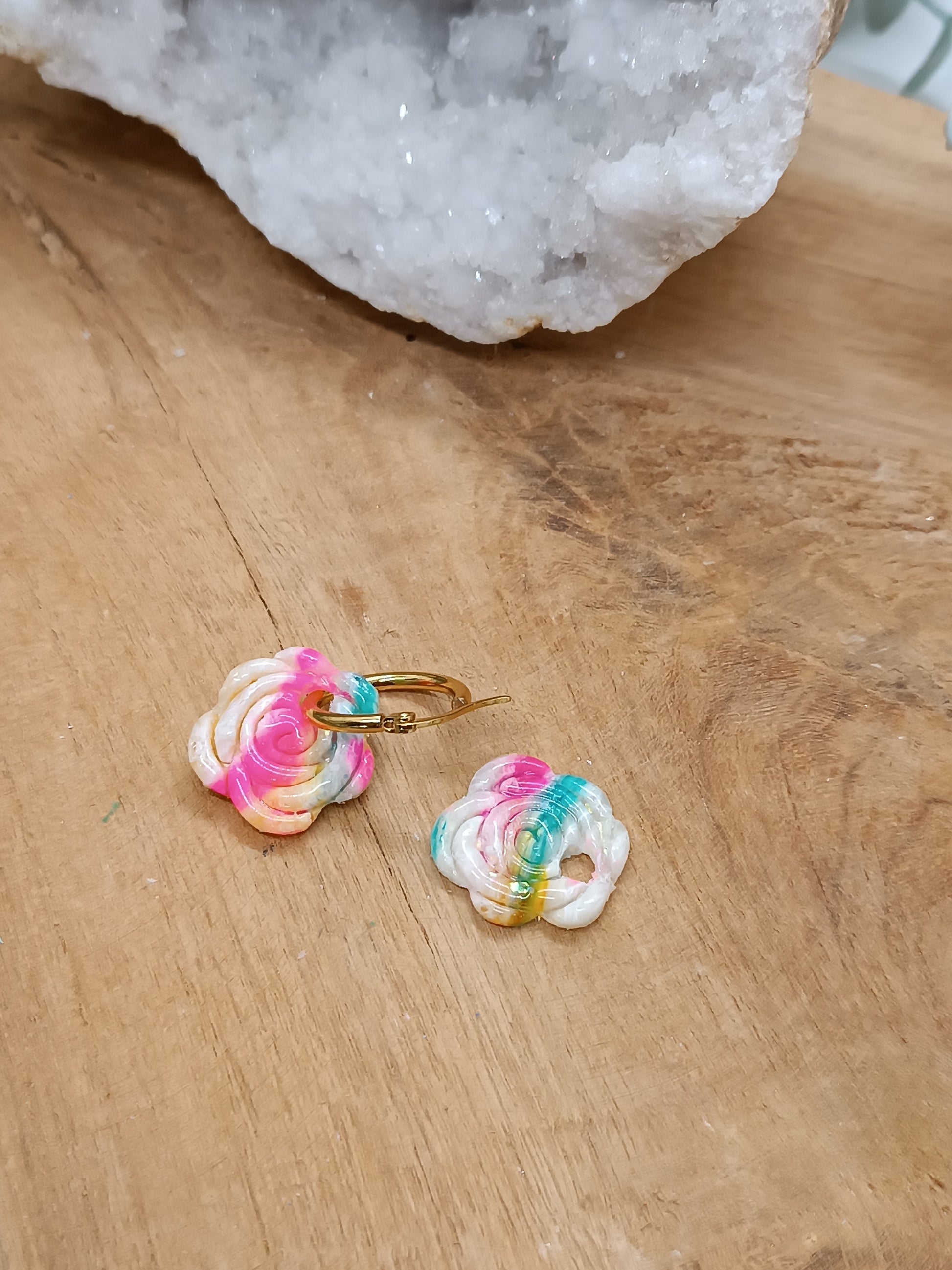 Mini Créoles Roses