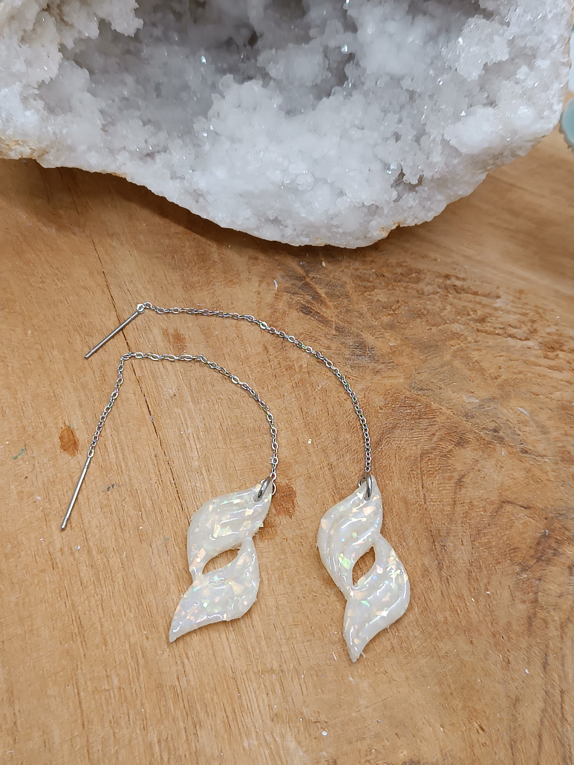 Boucles pendantes Flammes