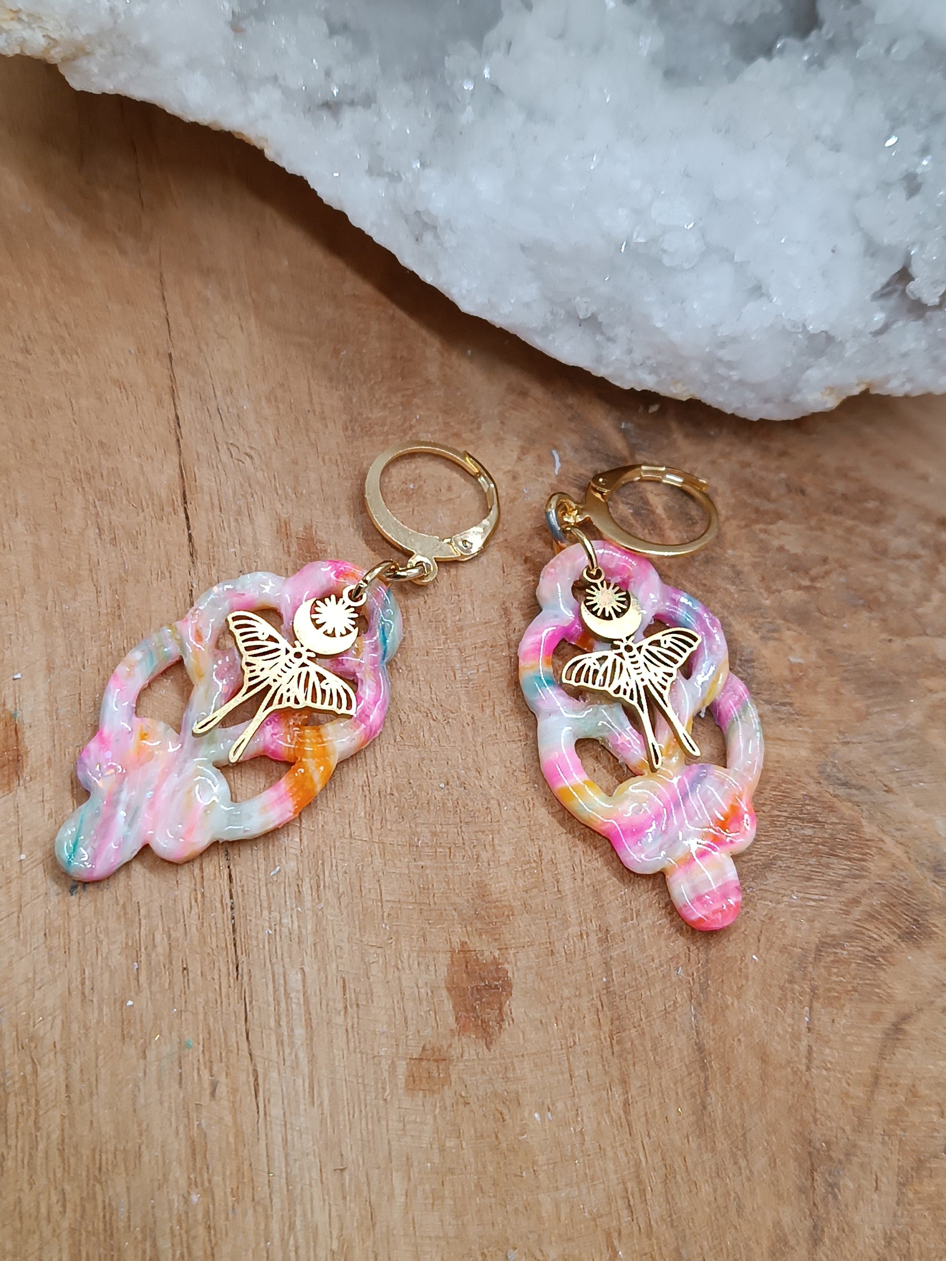 Boucles d'oreilles Calamus Moth