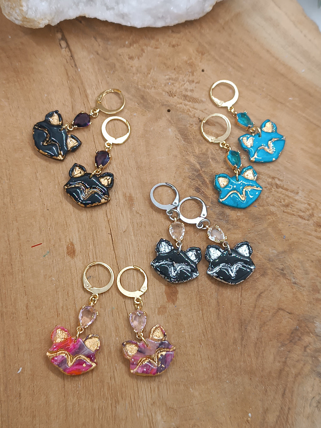 Boucles d'oreilles Goupil