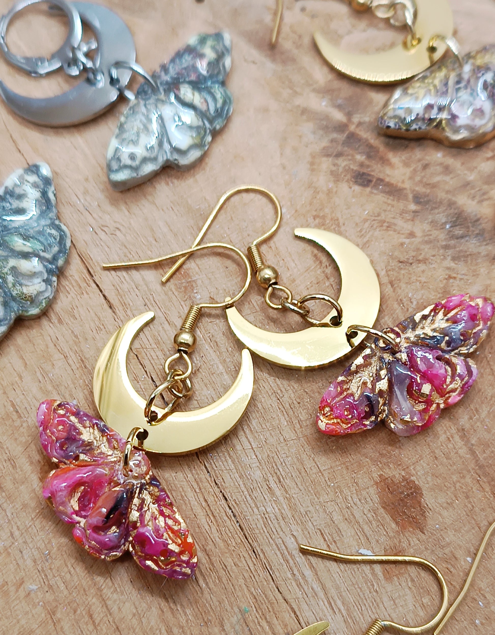 Boucles d'oreilles Máni Moth