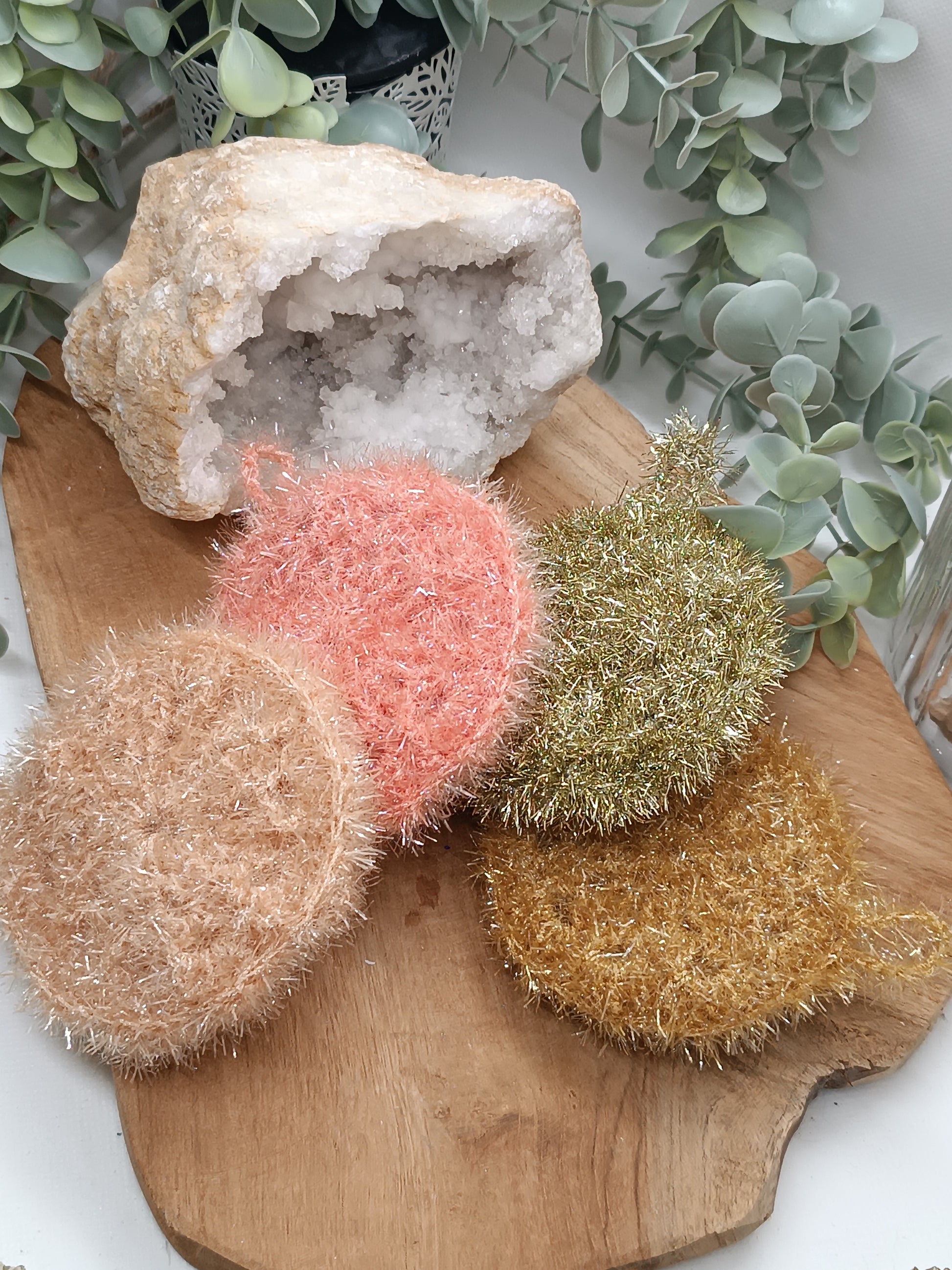 Éponges exfoliantes lavables
