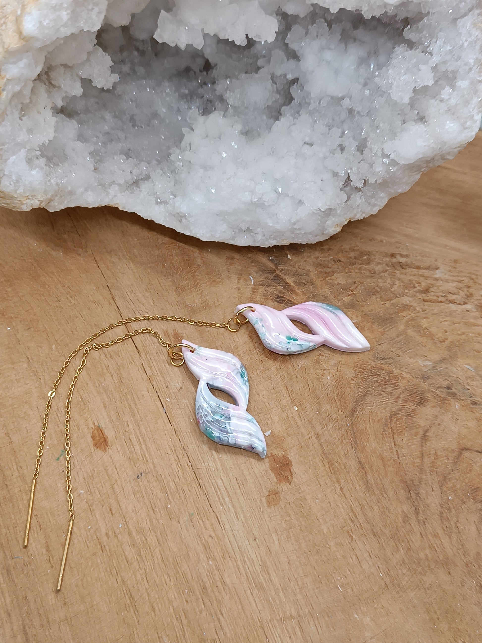 Boucles pendantes Flammes