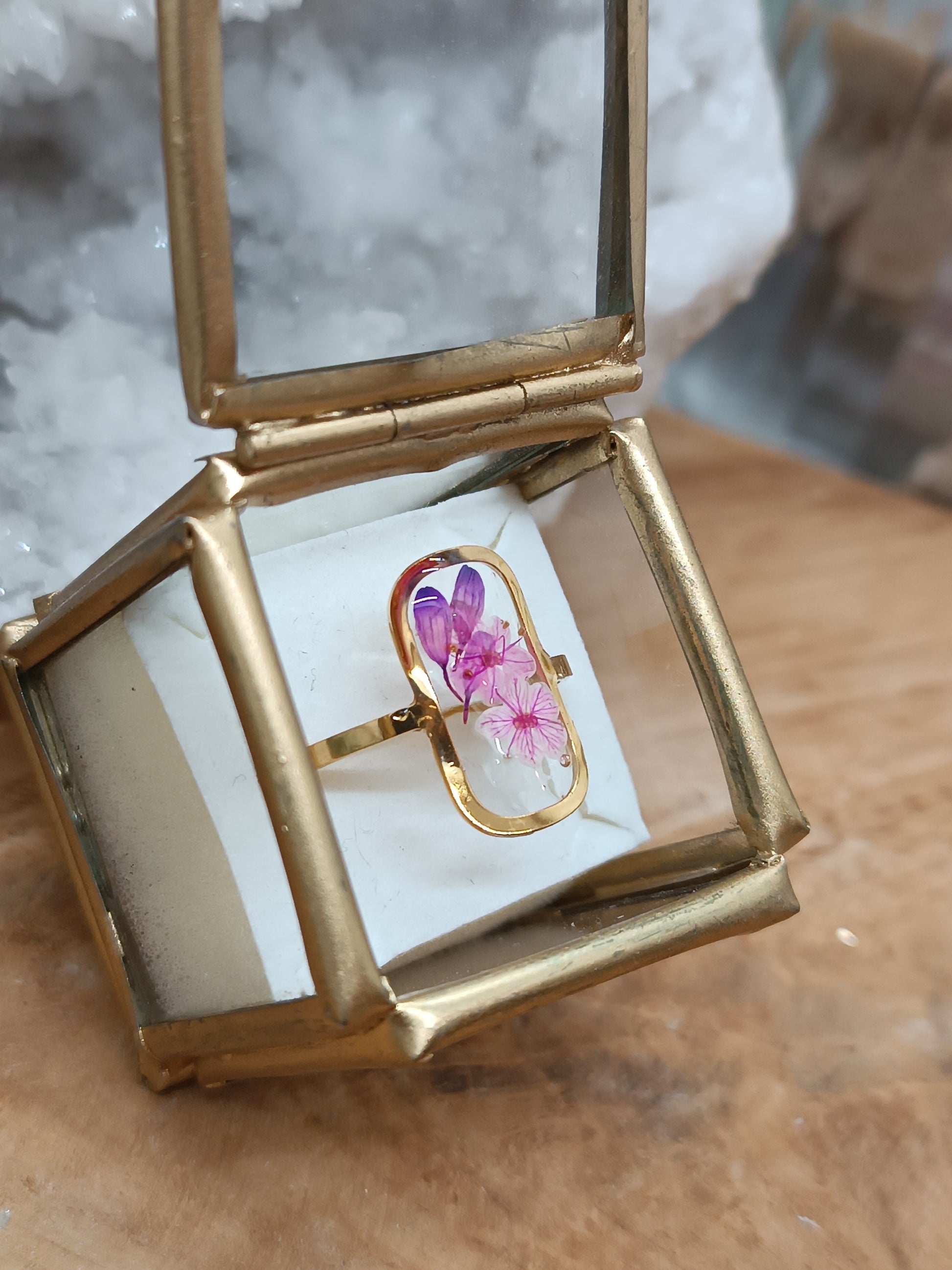 Bague Rectangle Rose